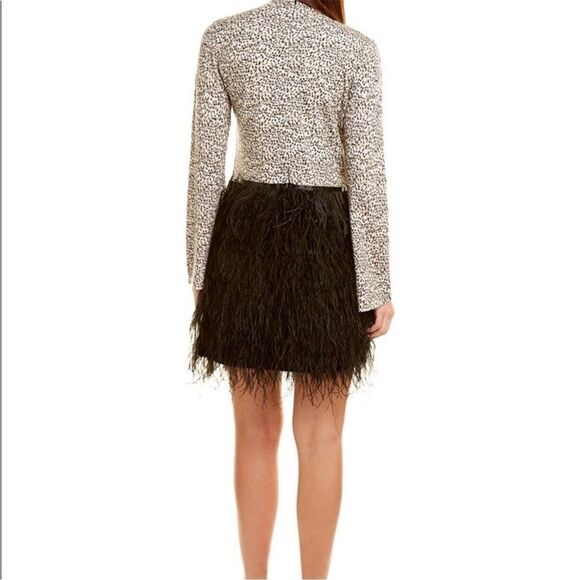 Tyler Böe Monique Cheetah Feather Dress - Picture 4 of 7